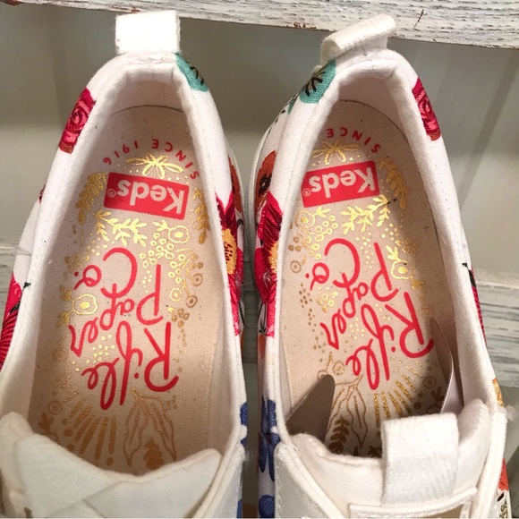NWT Keds X Rifle Paper Co Kickback Blossom Sneakers - Picture 12 of 16